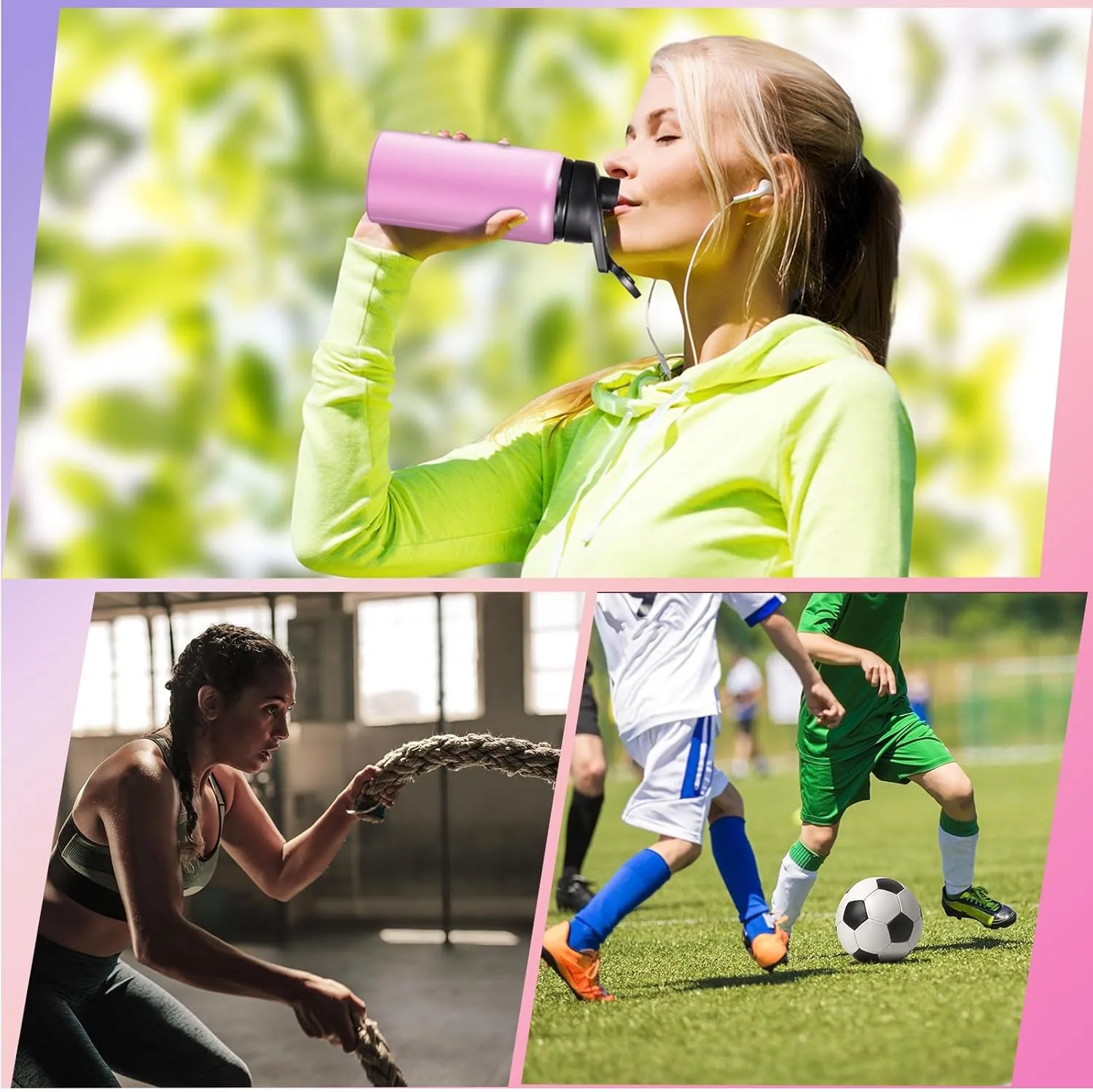 10 Pcs Reusable Aluminum Water Bottles Bulk Multicolor Outdoor Sports Water Bottles for Travel Gym Cycling Camping, Snap Lid