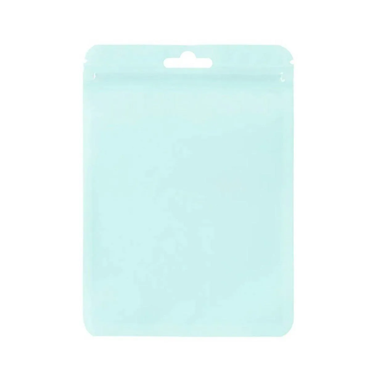 100pcs Macaron Colour Zip Lock Bags Transparent Seal Pouches