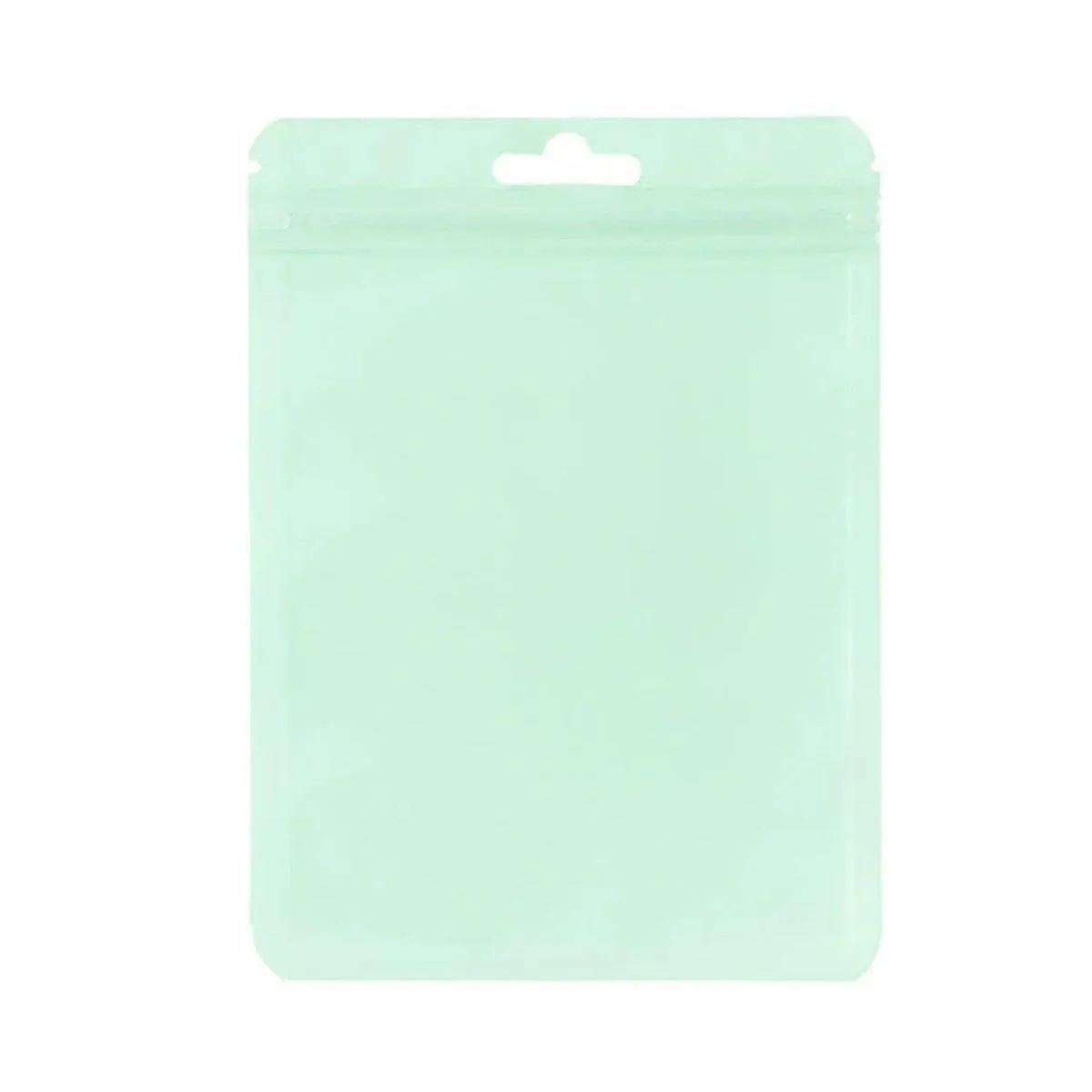 100pcs Macaron Colour Zip Lock Bags Transparent Seal Pouches