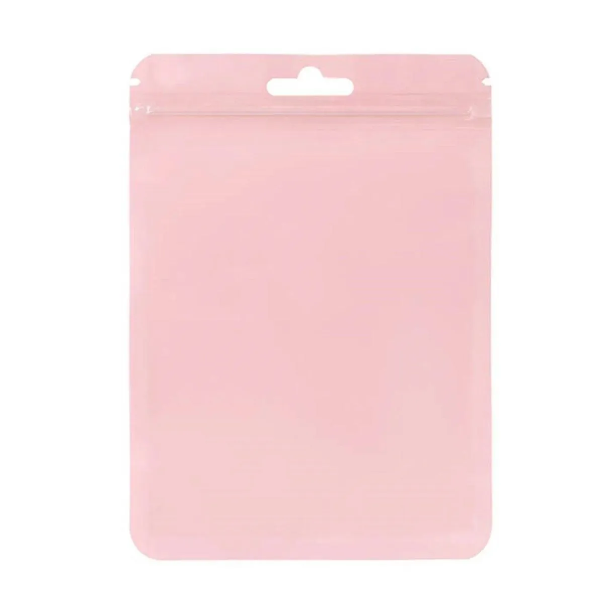 100pcs Macaron Colour Zip Lock Bags Transparent Seal Pouches