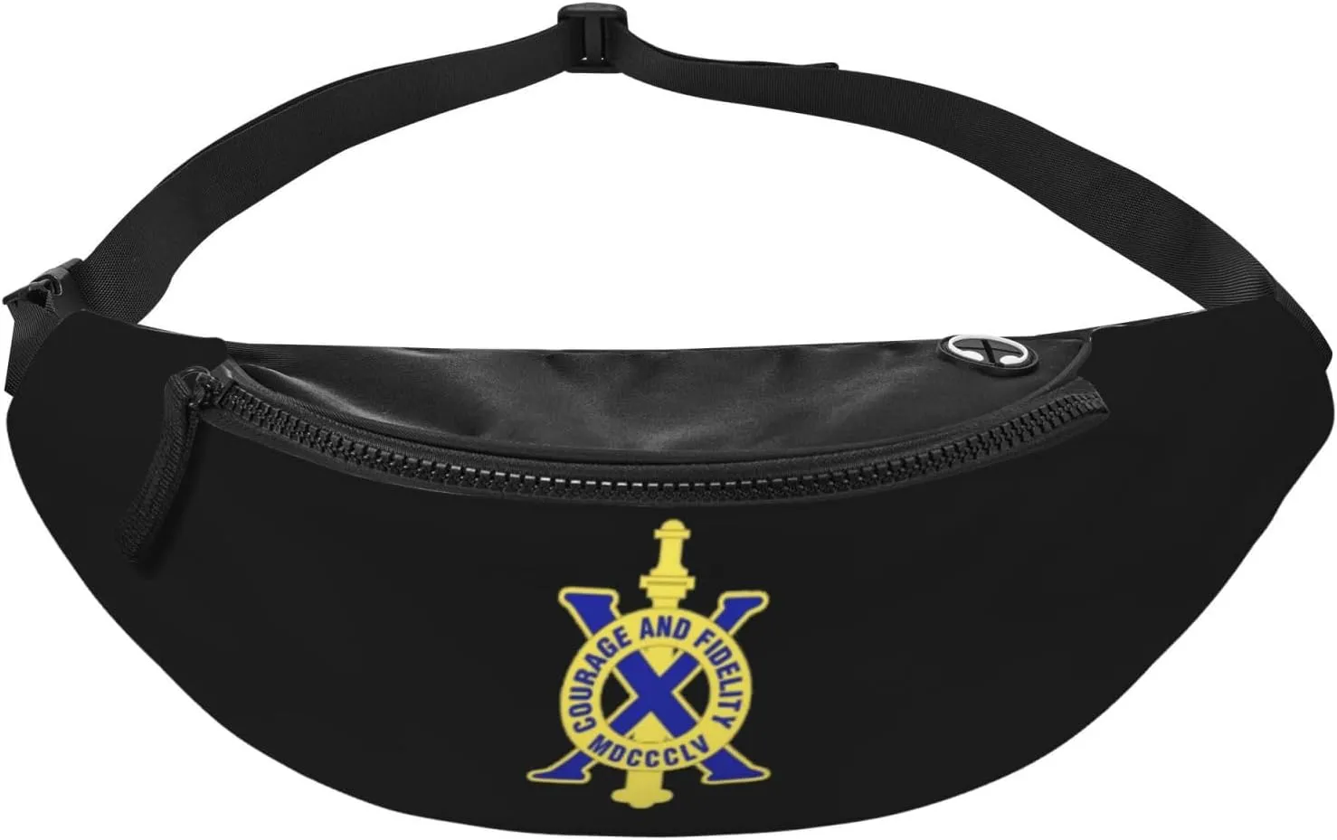 10th Infantry Regiment Unisex Leisure Waist Bag Outdoor Sports Running Waist Bag Business Travel Mobile Phone Bag