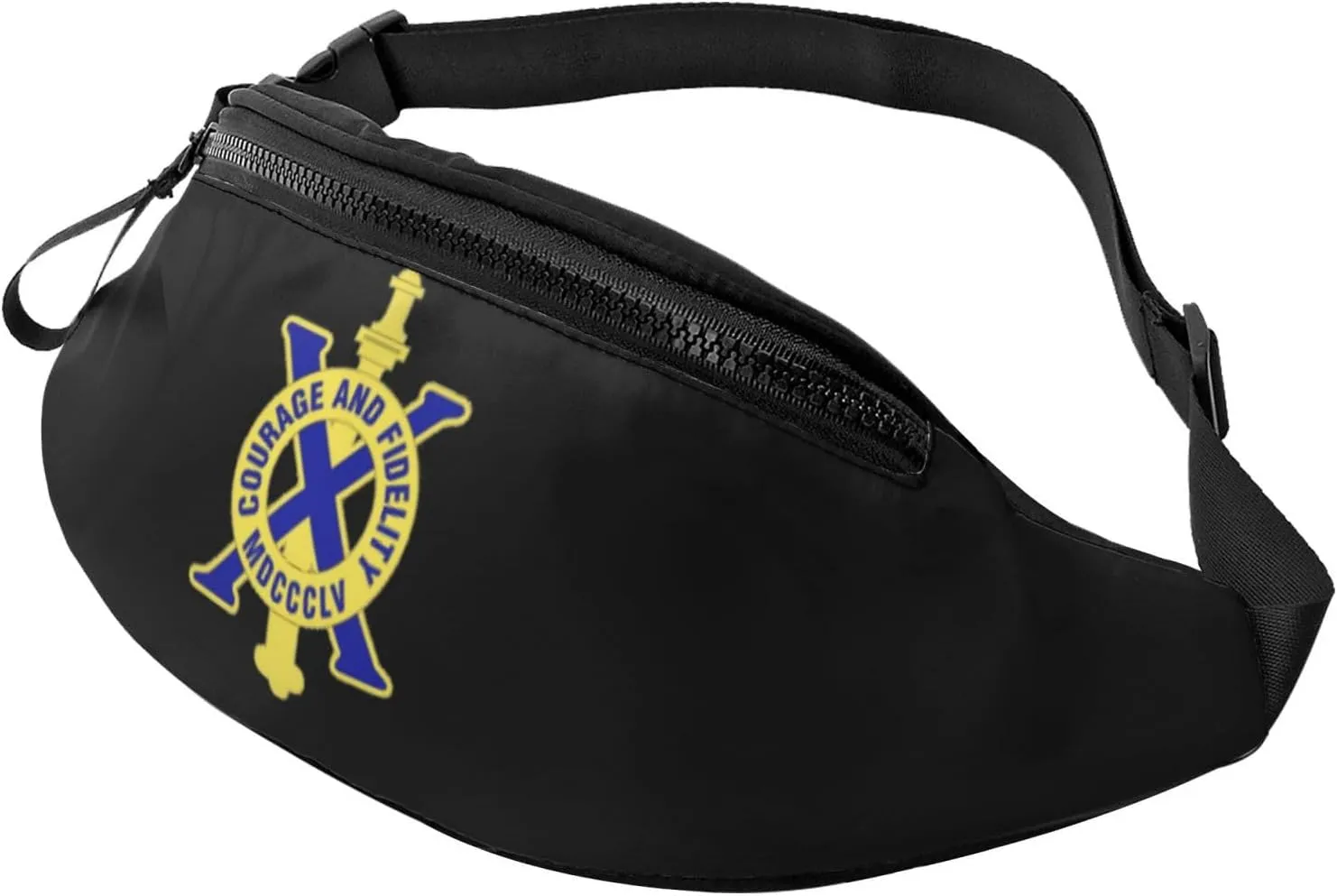 10th Infantry Regiment Unisex Leisure Waist Bag Outdoor Sports Running Waist Bag Business Travel Mobile Phone Bag