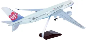 1:125 for A350-900 Aircraft Model Dynamic LED Light Airplane Model Multi-Functional Decorations