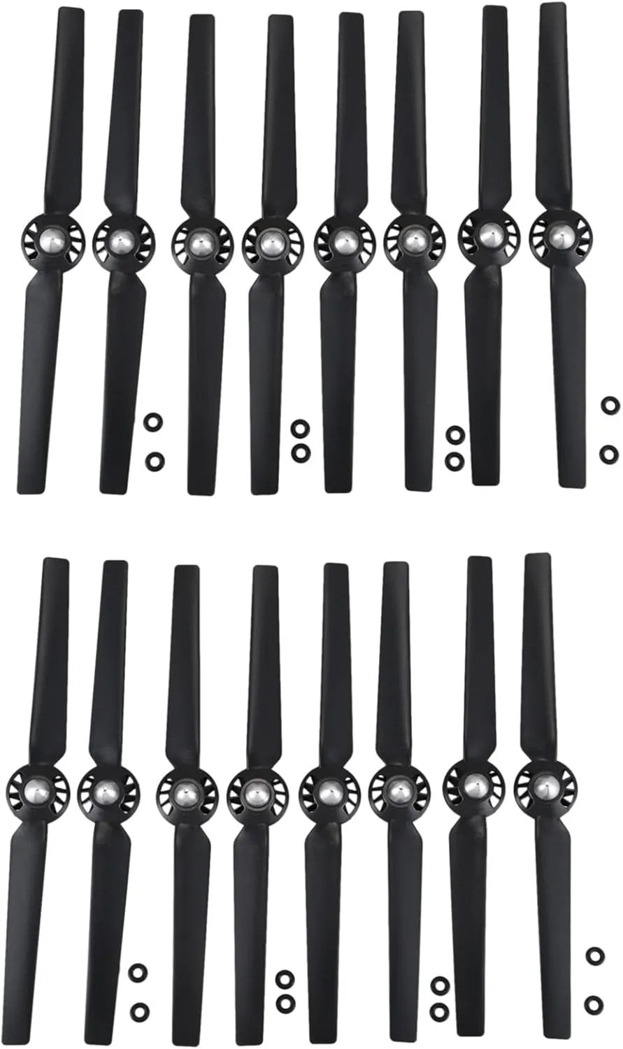 16Pcs Propeller for Yuneec Q500 Typhoon 4K Camera Drone Spare Parts Quick Release Props(Black)