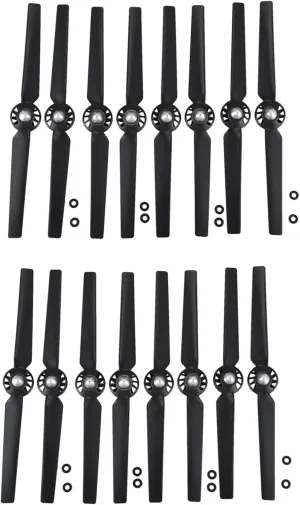 16Pcs Propeller for Yuneec Q500 Typhoon 4K Camera Drone Spare Parts Quick Release Props(Black)