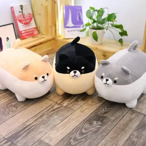19.6" Fat Dog Plush Pillow Shiba Inu, Cute Corgi Stuffed Animals Plushies Toy Doll Festival