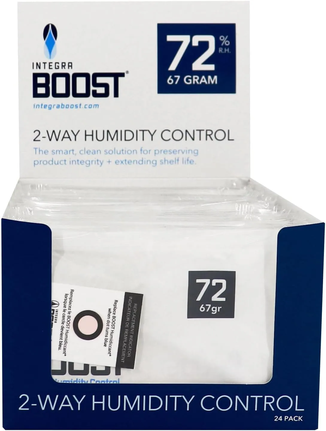 2-Way Humidity Control Packet, 72 Percent RH, 67 Gram Size (Pack of 24 in Retail Display)