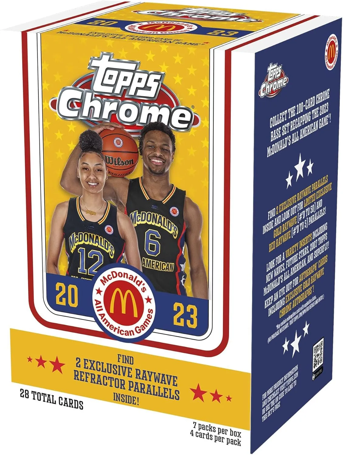 2023-24 Topps Chrome McDonalds All-American Basketball Blaster Box