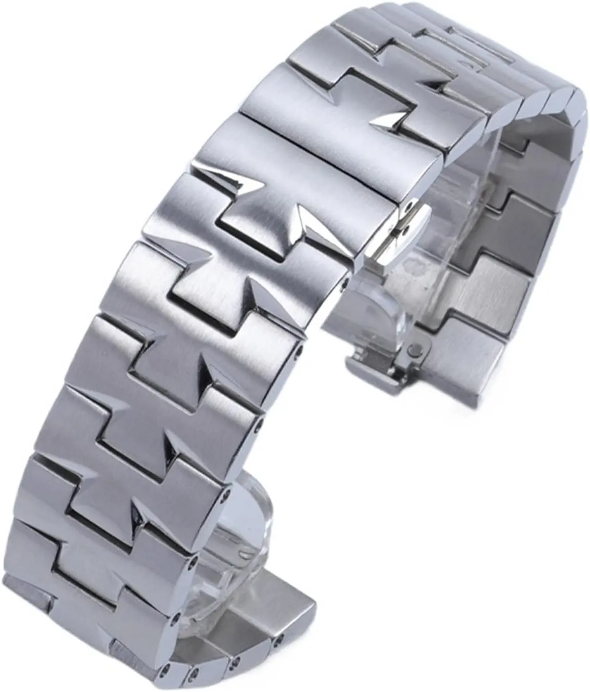 24mm 7mm 8mm Quick Release Connection Stainless Steel Bracelet Watch Band for VACHERON CONSTANTIN Strap Watchband Overseas (Color : Rose Gold, Size : 24x7mm)