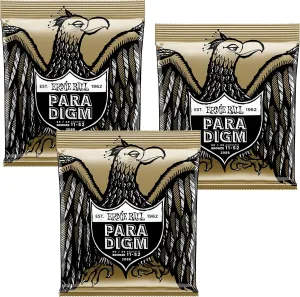 3 PACK Ernie Ball 2088 Paradigm 80/20 Bronze Acoustic Guitar Strings Light 11-52