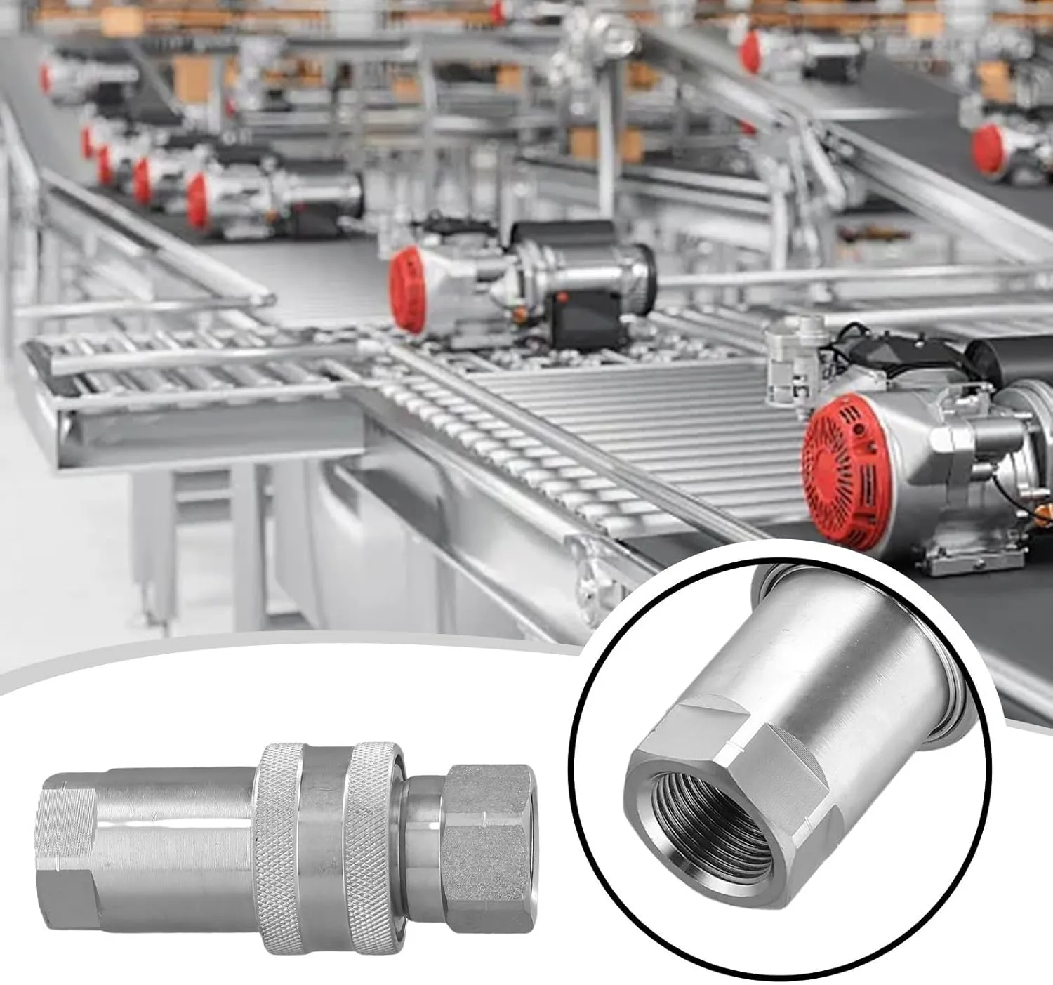 304 Stainless Steel Barb Hose Fitting, ISO A Hydraulic Quick Connect Coupling NPT, 1/2" Hose Barb X 3/8" NPT Thread, Pipe Connector Adapter Quick Fittings For Bore Air Water Connecting (NPT-3/4)