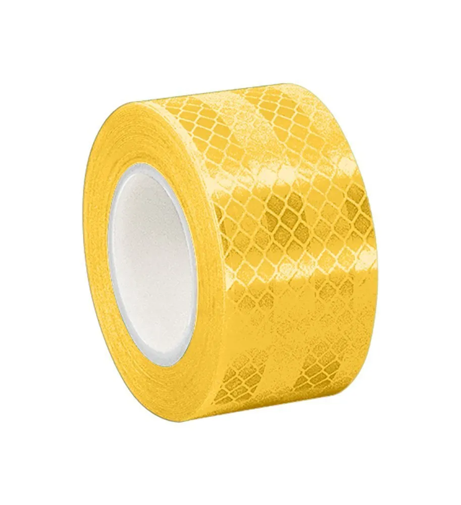 3M 3431 Yellow Micro Prismatic Sheeting Reflective Tape, 2" Width x 5yd Length (Pack of 2)