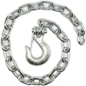 5/16-in X 35-in Grade 43 Trailer Safety Chain with 5/16-in Clevis Snap Hook, Tow Hook Chains, G43 Heavy Duty Chain, Slip Hook (1)