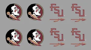 8 Piece 4-Spear 4-Head Team Logo Officially Licensed Waterless Peel & Stick Temporary Spirit Tattoos