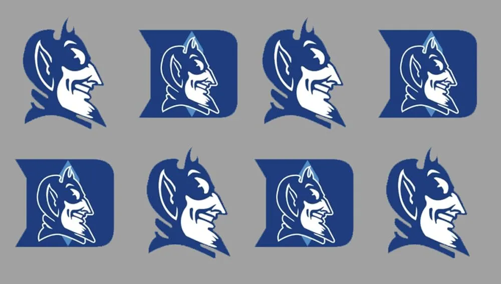 8 Piece Team Logo 2/2 Officially Licensed Waterless Peel & Stick Temporary Spirit Tattoos