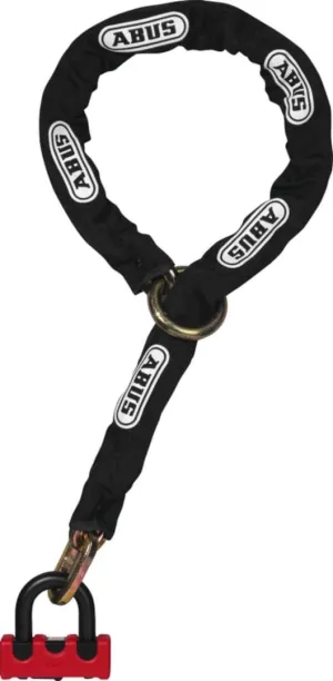 ABUS Granit Power XS67 and 10KS120 Chain Lock; Red Loop; 10 mm x 120 cm (47")