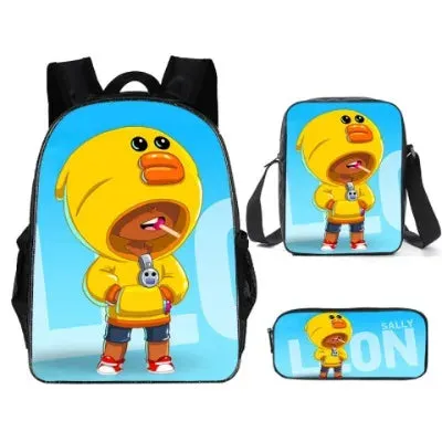 Adisputent Bookbag Set Backpack Pencil Bag Kid School Wholesale deals Back 3pcs Student Kid Schoolbags Bag Boys Pen School Schoolbag Leon All-in-one solution Boy To