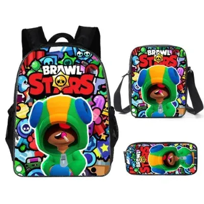 Adisputent Bookbag Set Backpack Pencil Bag Kid School Wholesale deals Back 3pcs Student Kid Schoolbags Bag Boys Pen School Schoolbag Leon All-in-one solution Boy To