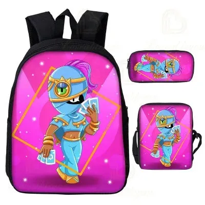 Adisputent Bookbag Set Backpack Pencil Bag Kid School Wholesale deals Back 3pcs Student Kid Schoolbags Bag Boys Pen School Schoolbag Leon All-in-one solution Boy To
