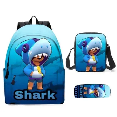 Adisputent Bookbag Set Backpack Pencil Bag Kid School Wholesale deals Back 3pcs Student Kid Schoolbags Bag Boys Pen School Schoolbag Leon All-in-one solution Boy To