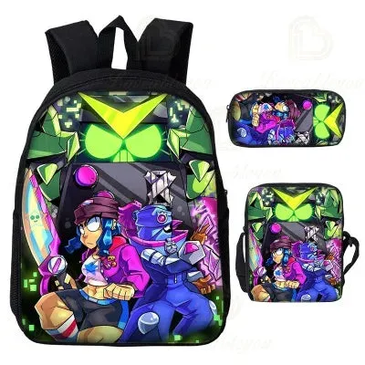 Adisputent Bookbag Set Backpack Pencil Bag Kid School Wholesale deals Back 3pcs Student Kid Schoolbags Bag Boys Pen School Schoolbag Leon All-in-one solution Boy To