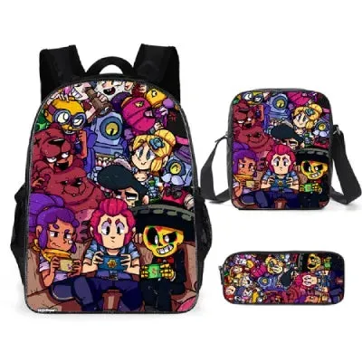 Adisputent Bookbag Set Backpack Pencil Bag Kid School Wholesale deals Back 3pcs Student Kid Schoolbags Bag Boys Pen School Schoolbag Leon All-in-one solution Boy To