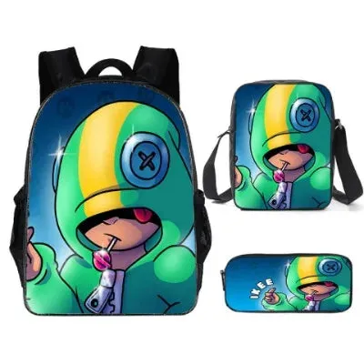 Adisputent Bookbag Set Backpack Pencil Bag Kid School Wholesale deals Back 3pcs Student Kid Schoolbags Bag Boys Pen School Schoolbag Leon All-in-one solution Boy To