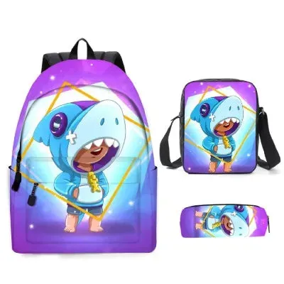 Adisputent Bookbag Set Backpack Pencil Bag Kid School Wholesale deals Back 3pcs Student Kid Schoolbags Bag Boys Pen School Schoolbag Leon All-in-one solution Boy To
