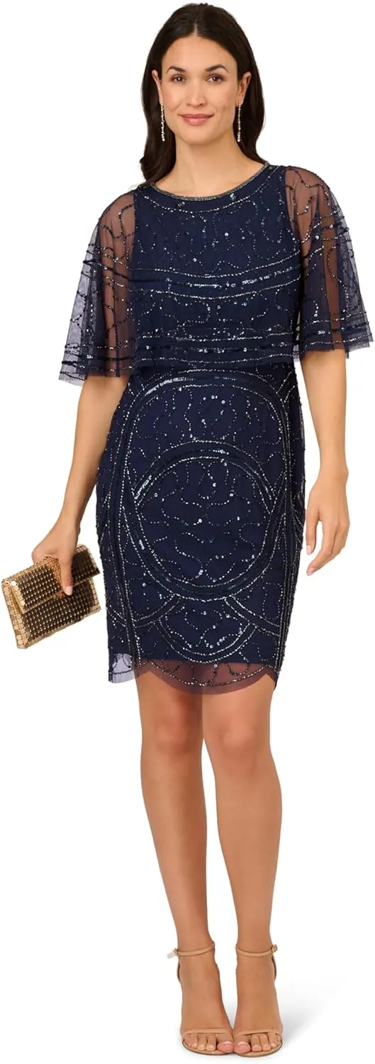 Adrianna Papell Women's Beaded Taffeta Gown