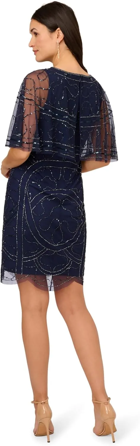 Adrianna Papell Women's Beaded Taffeta Gown