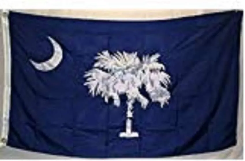 AES 5x8 Embroidered Sewn State of South Carolina 600D Solarmax Nylon Flag 5'x8'