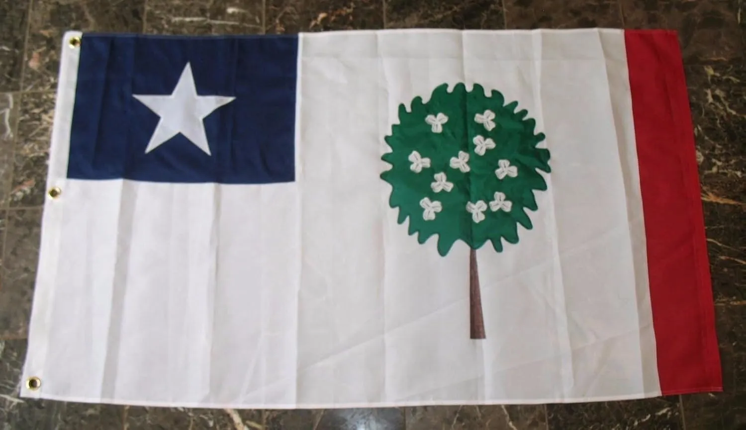 AES 6x10 Embroidered Sewn Mississippi Republic 600D Solarmax Nylon Flag 6'x10'