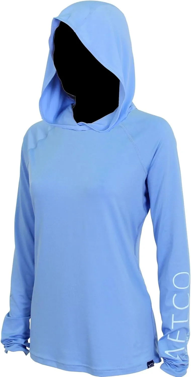 AFTCO Womens Long Sleeve Samurai Sun Protection Hoodie