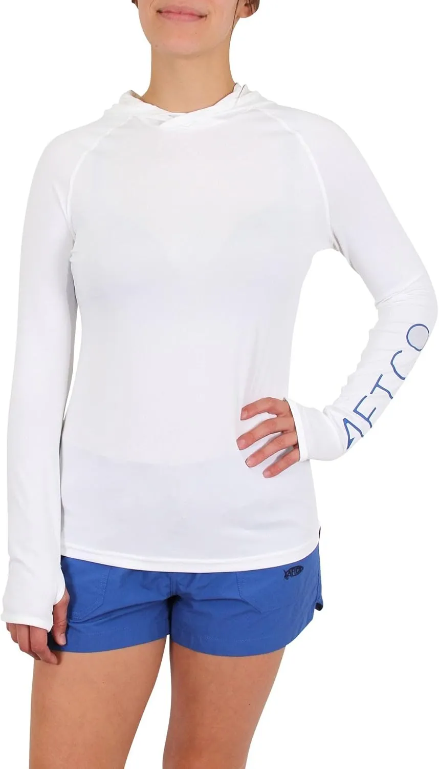AFTCO Womens Long Sleeve Samurai Sun Protection Hoodie