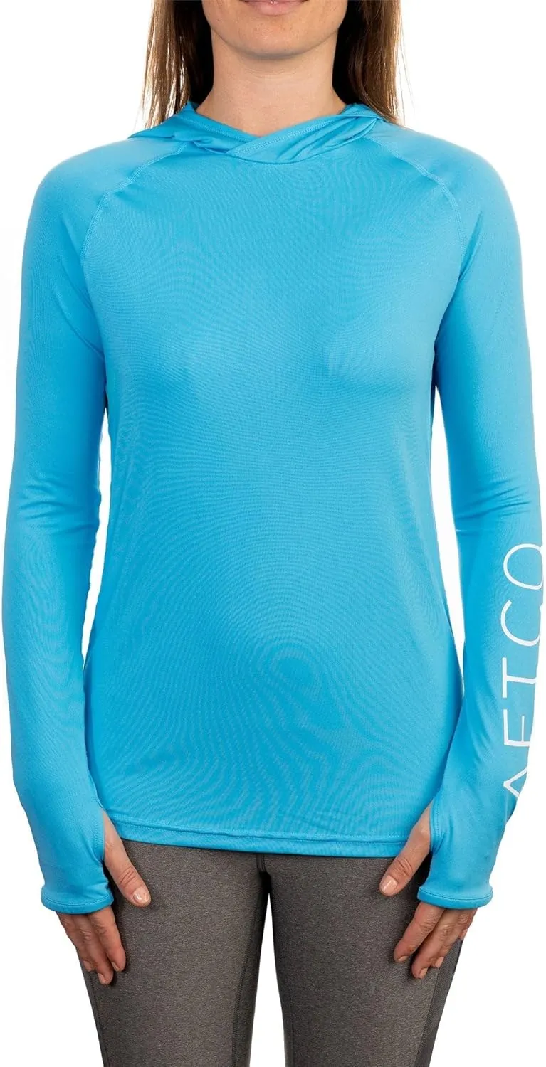 AFTCO Womens Long Sleeve Samurai Sun Protection Hoodie