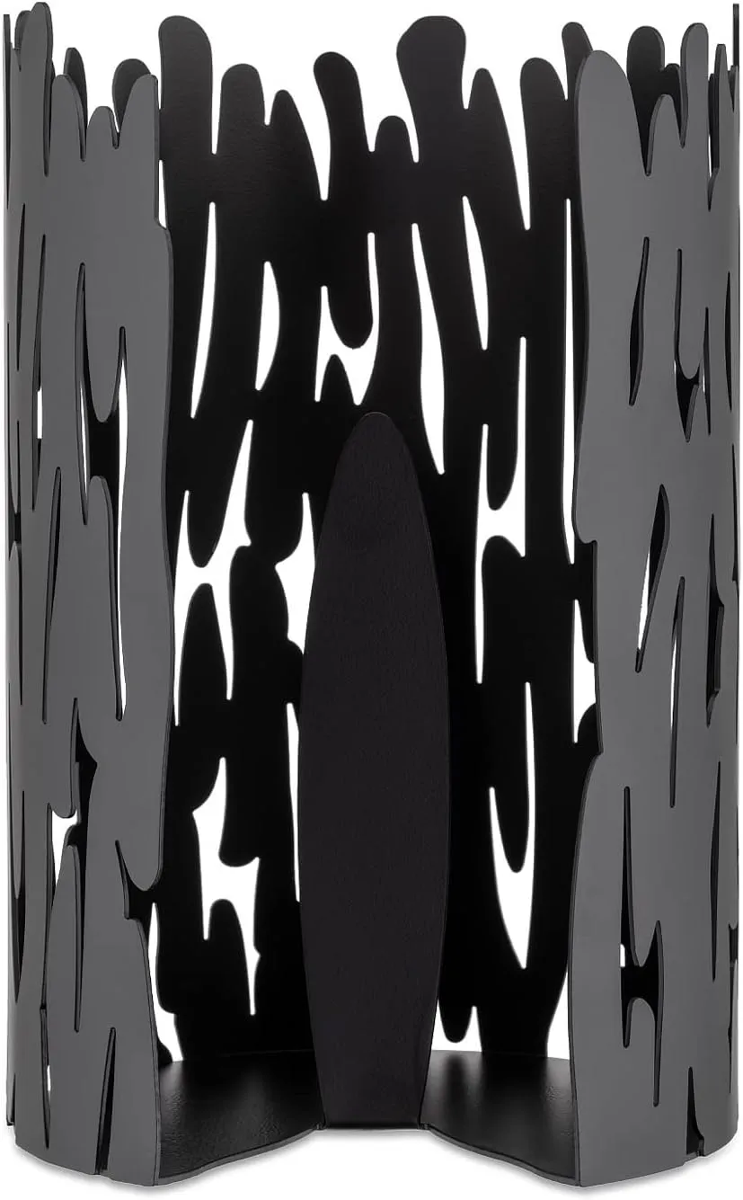 Alessi Barkroll Kitchen roll Holder, One size, black