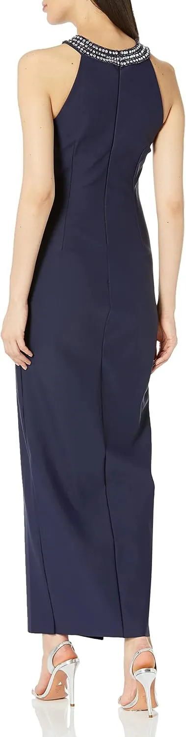 Alex Evenings Women's Slimming Long Side Ruched Mother of The Bride Dress W/Cascade Ruffle Skirt (Petite and Regular Sizes)