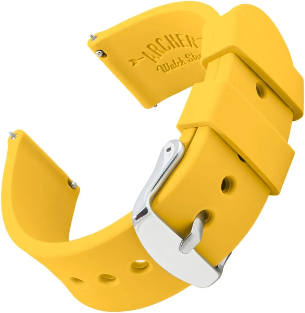 Archer Watch Straps - Soft Silicone Quick Release Watch Bands