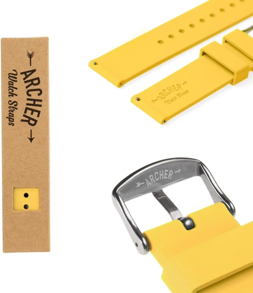 Archer Watch Straps - Soft Silicone Quick Release Watch Bands