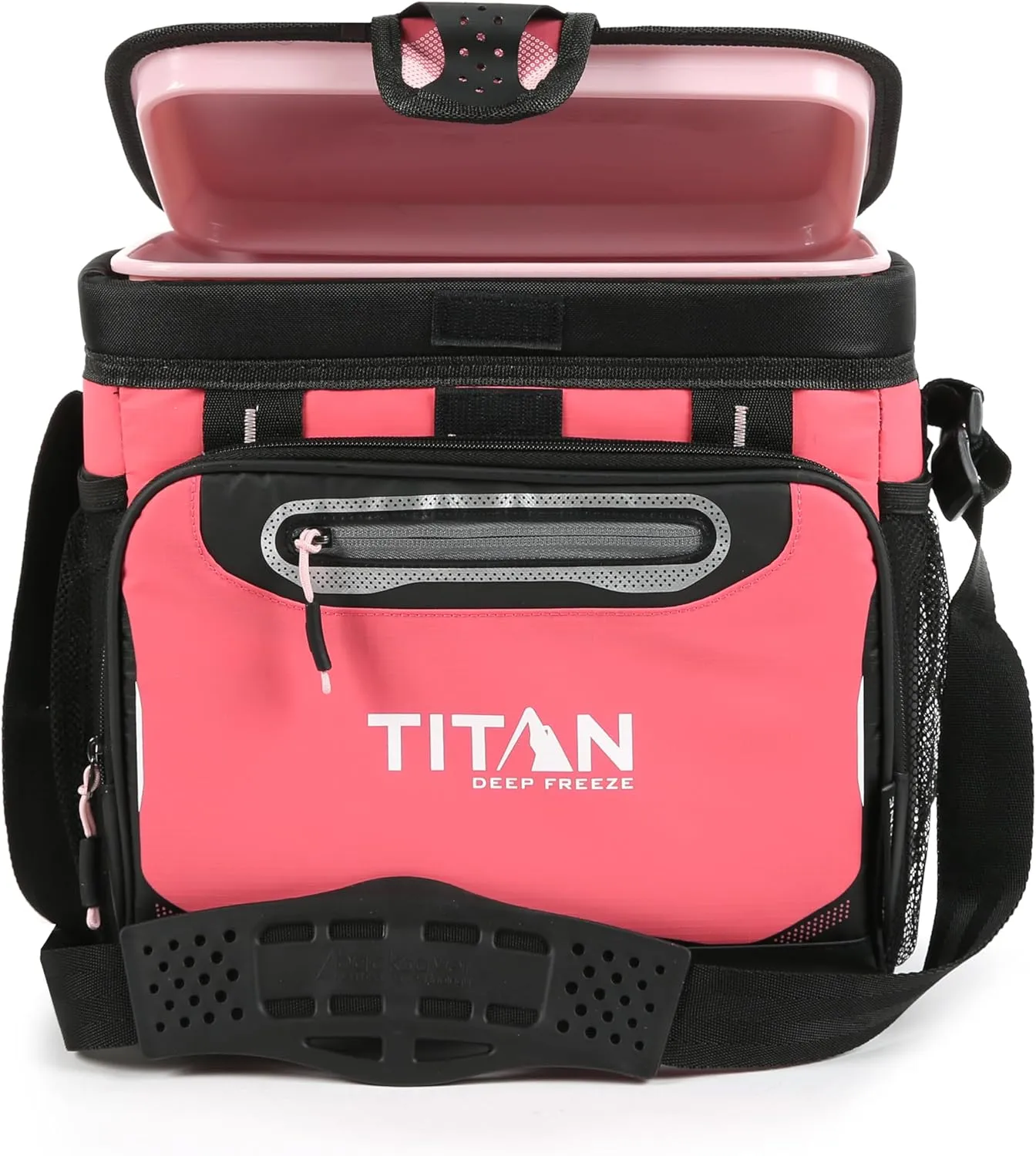 Arctic Zone Titan Deep Freeze Cooler - 16 Can Zipperless Hardbody Cooler - Moss Green Cooler with Deep Freeze Insulation, HardBody Liner, and SmartShelf