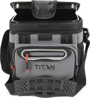 Arctic Zone Titan Deep Freeze Cooler - Zipperless Hardbody Cooler - Small & Large Capacity- Beach & Camping Cooler - Deep Freeze Insulation, HardBody Liner, and SmartShelf