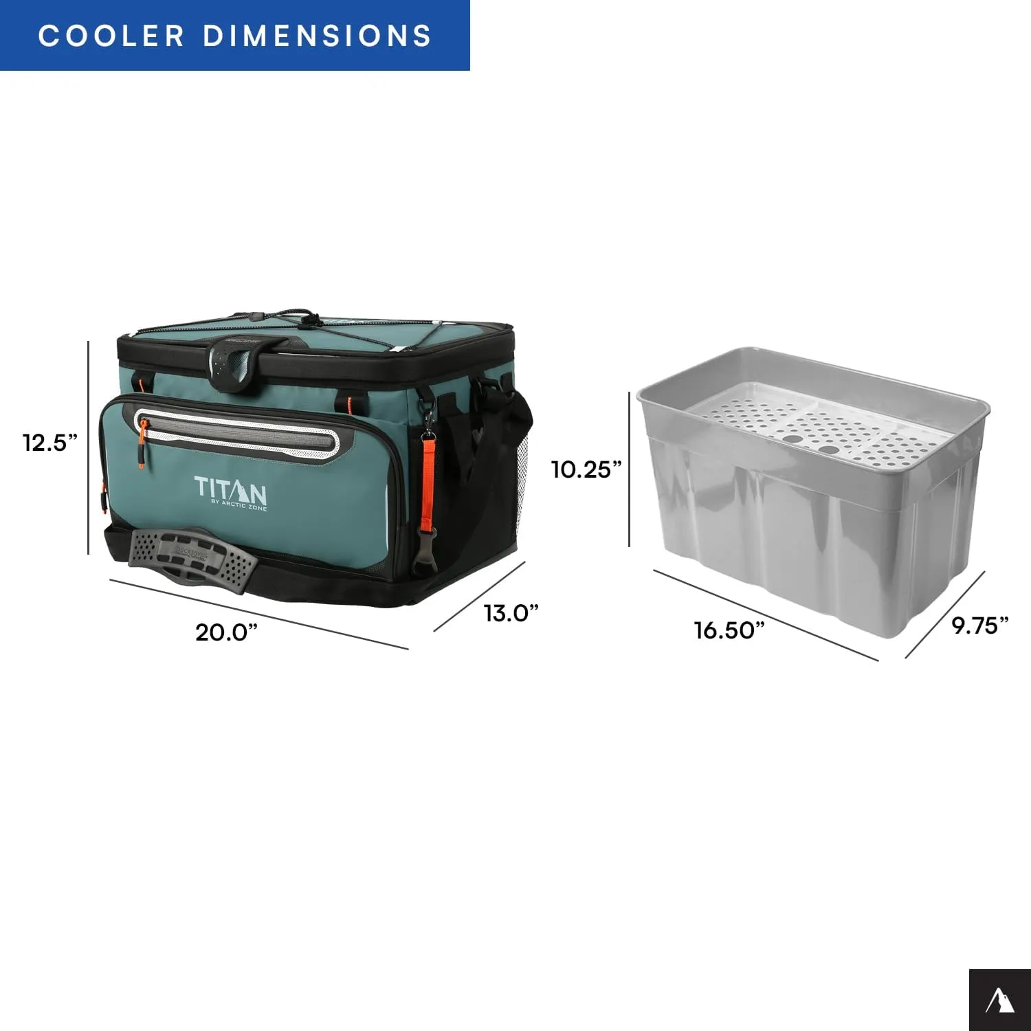 Arctic Zone Titan Deep Freeze Cooler - Zipperless Hardbody Cooler - Small & Large Capacity- Beach & Camping Cooler - Deep Freeze Insulation, HardBody Liner, and SmartShelf