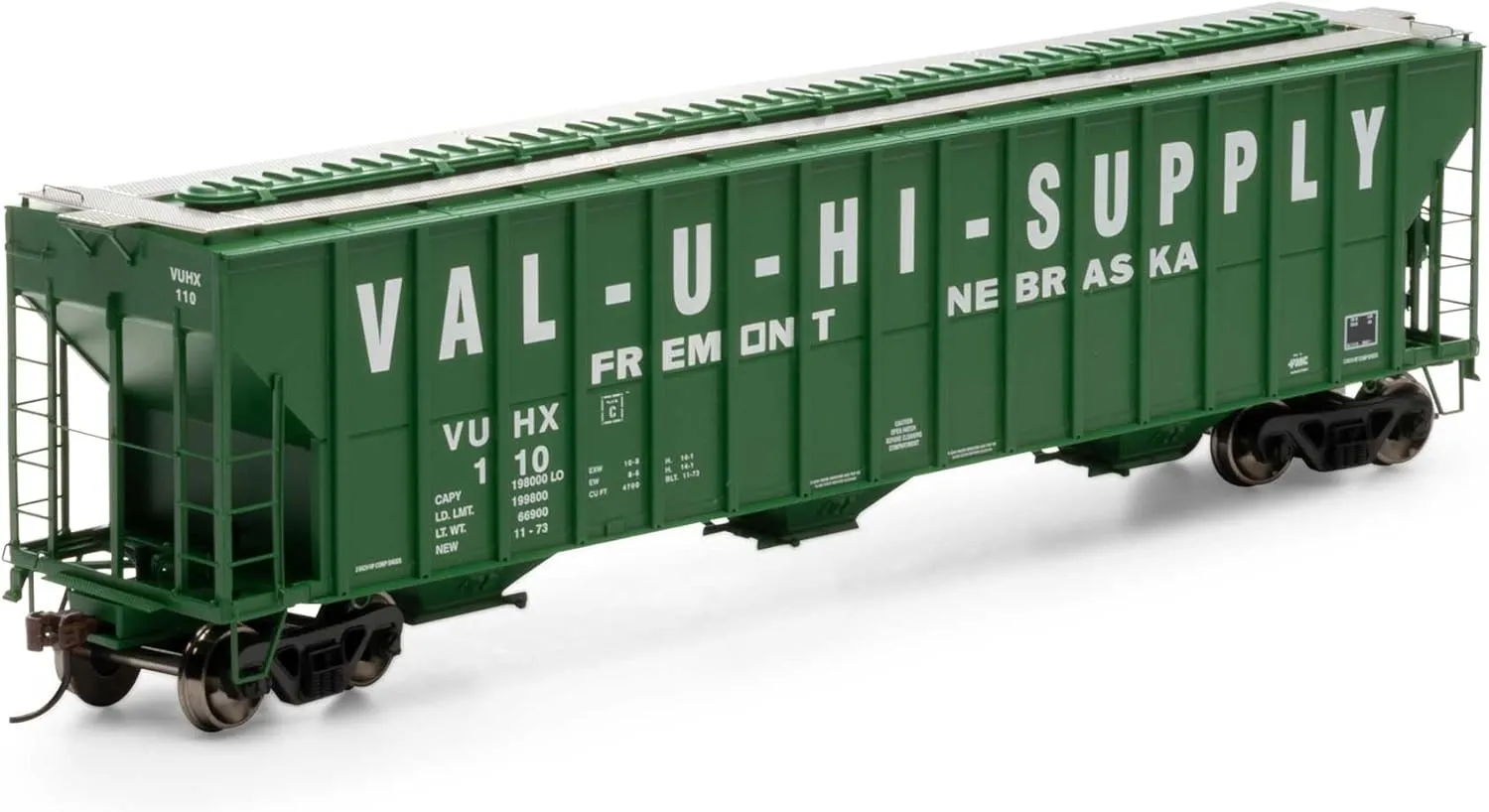 Athearn HO RTR FMC 4700 Covered Hopper VUHX #110 ATH81590 HO Rolling Stock