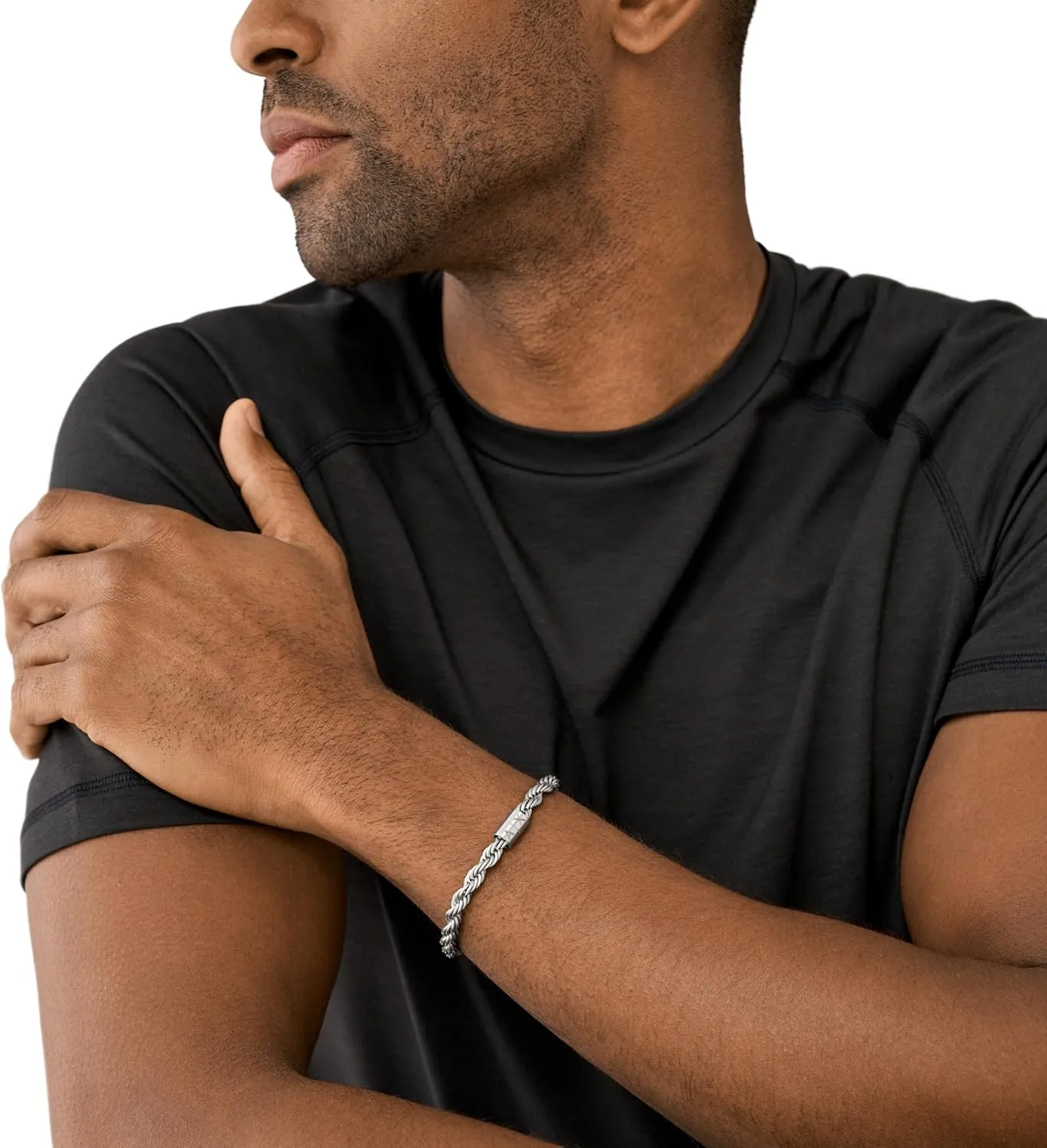 A|X Armani Exchange Stainless Steel Chain Bracelet for Men