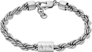 A|X Armani Exchange Stainless Steel Chain Bracelet for Men