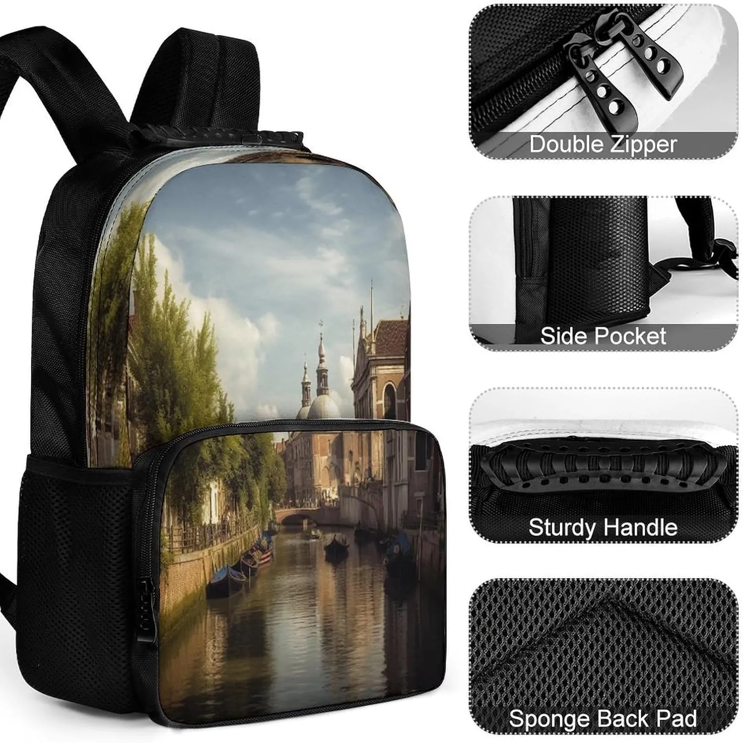 Backpacks Canal And Church Travel Bag Business Work Laptop Backpack