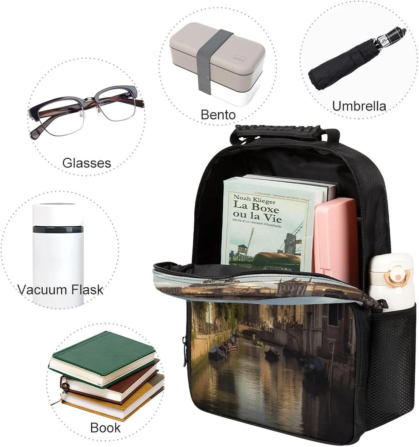Backpacks Canal And Church Travel Bag Business Work Laptop Backpack