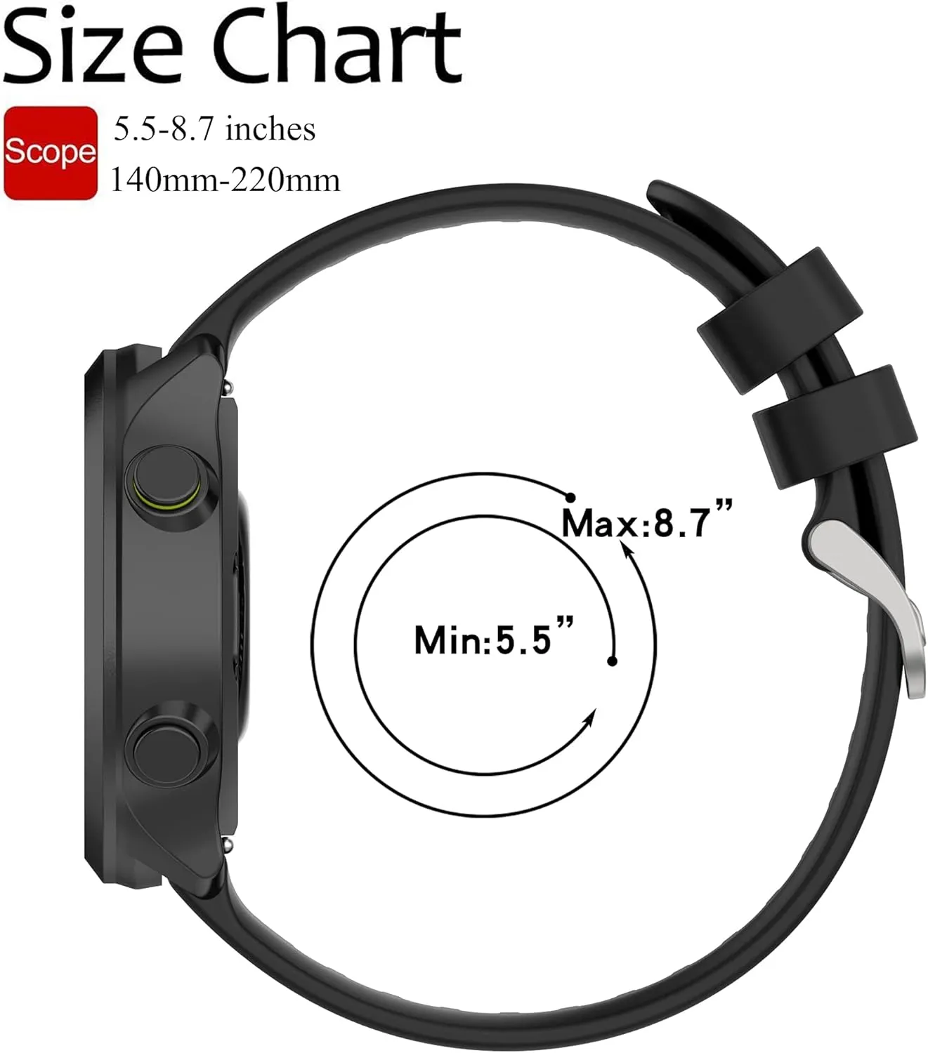 Band for Garmin Forerunner 55, Quick Release Band Replacement for Garmin Forerunner 158 (No Tracker, Replacement Bands Only)