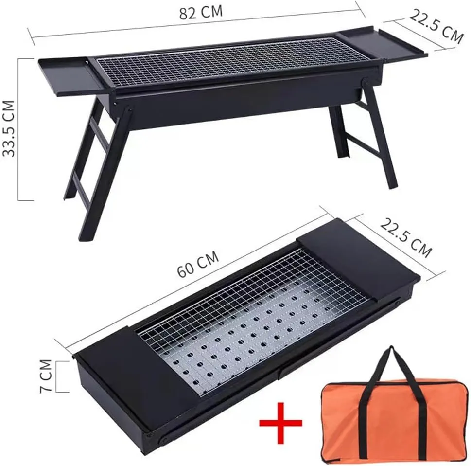 BBQ Outdoor Smokeless Barbecue Rack BBQ Home Folding Multi Functional Charcoal Oven