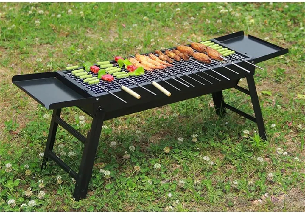 BBQ Outdoor Smokeless Barbecue Rack BBQ Home Folding Multi Functional Charcoal Oven